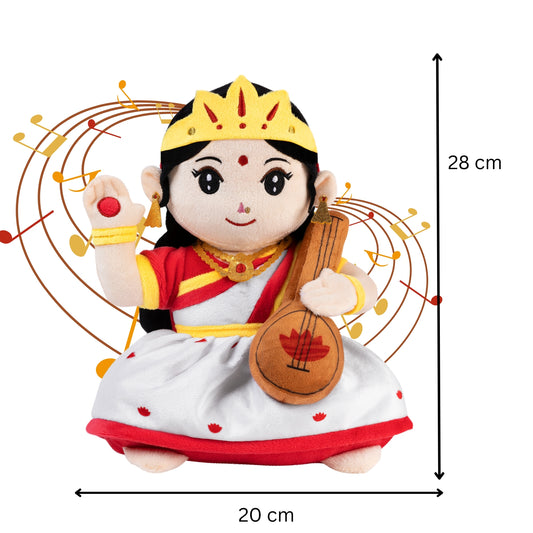Mantra Chanting Devi Saraswati (Medium - 28 cm)