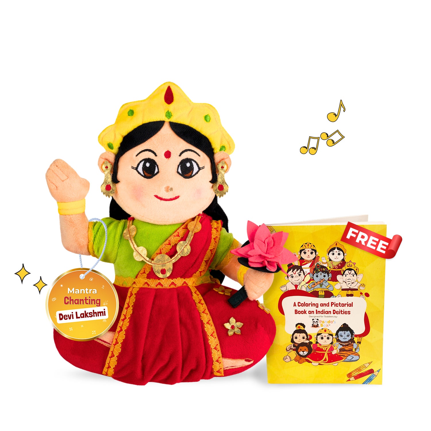 Mantra Chanting Devi Lakshmi Plush Toy - Lakshmi Toys | Panda's Box