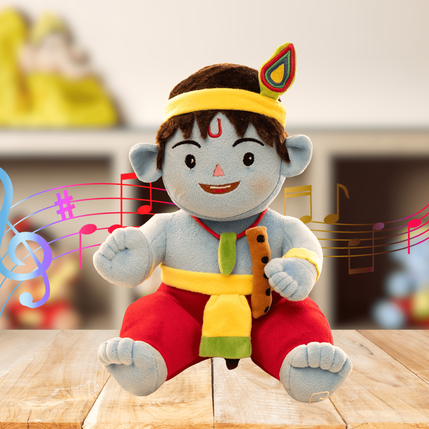 Krishna Soft Toy Chanting Mantra Singing Toy for Kids Krishn