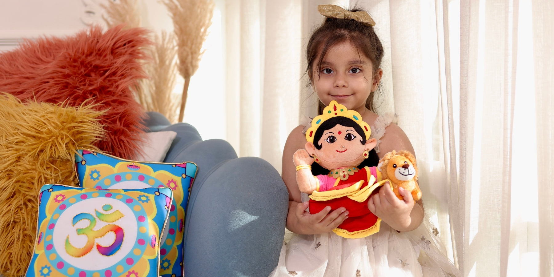 Embracing the Spirit of Navratri with Mantra-Chanting Devi Durga Plush Toys