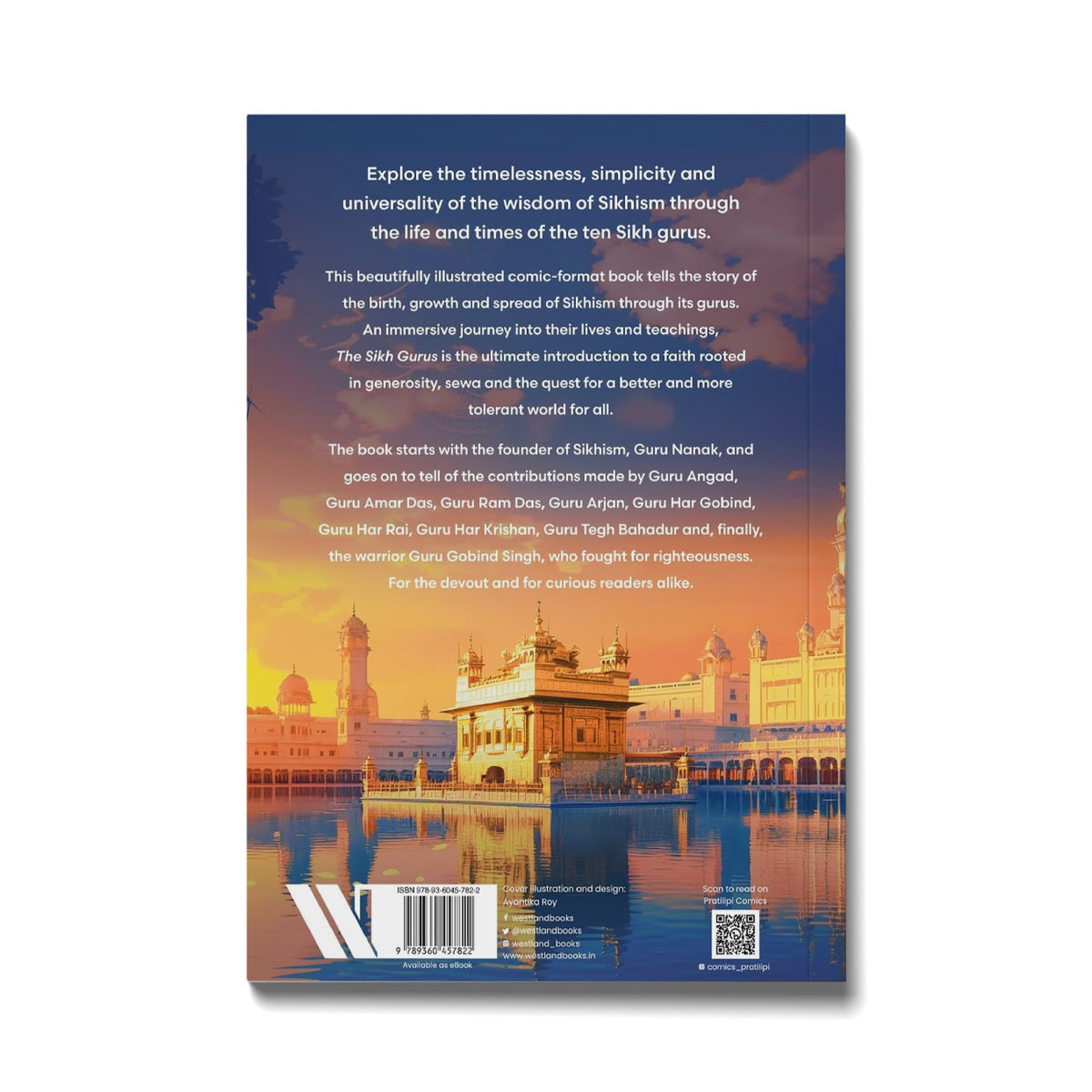 The Sikh Gurus comic book – back cover
