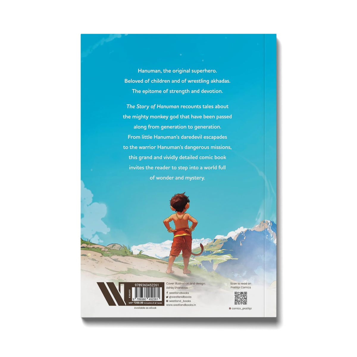 The Story of Hanuman comic book – back cover