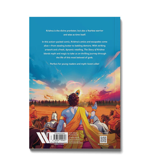 The Story of Krishna comic book – back cover