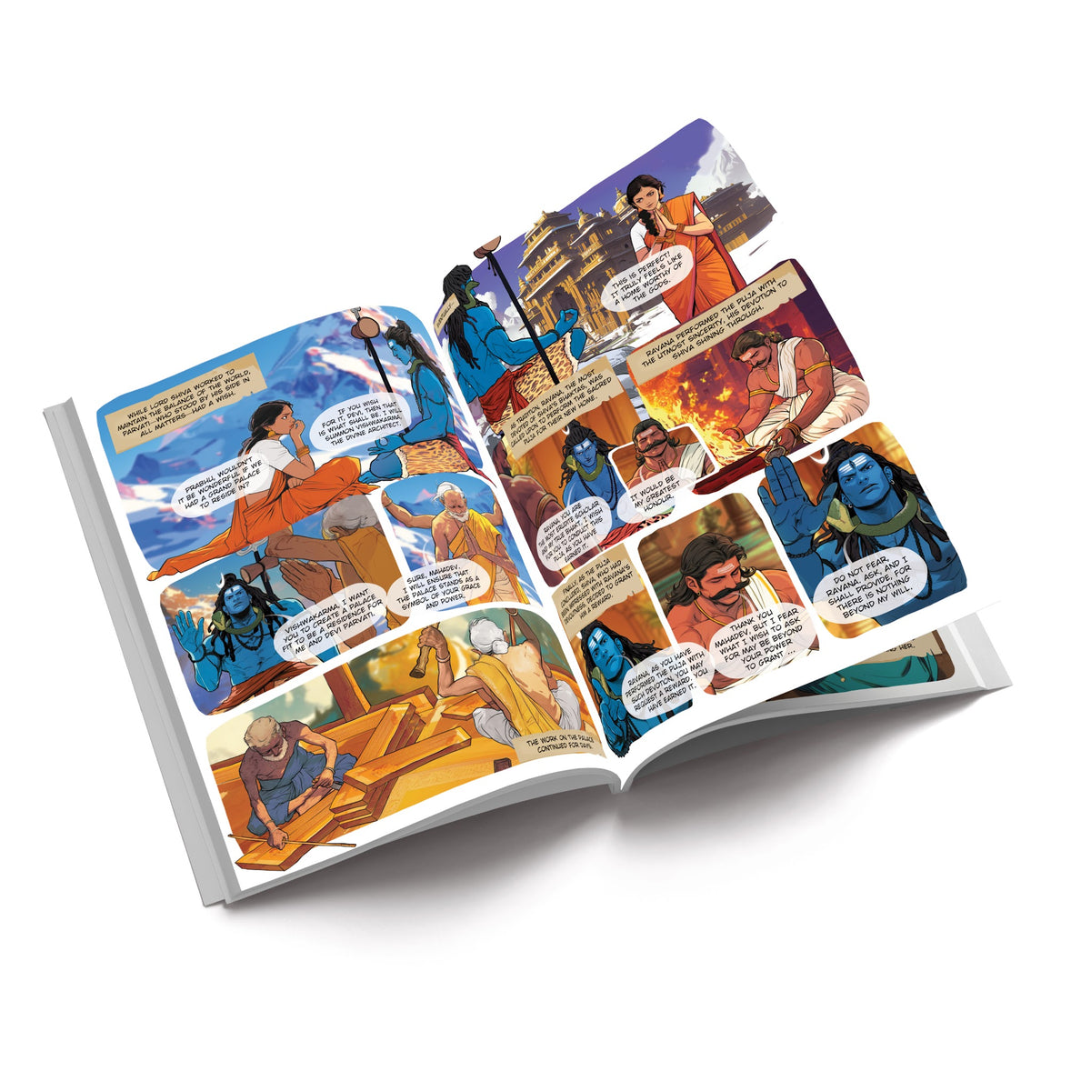 The Story of Shiva comic book – comic panels