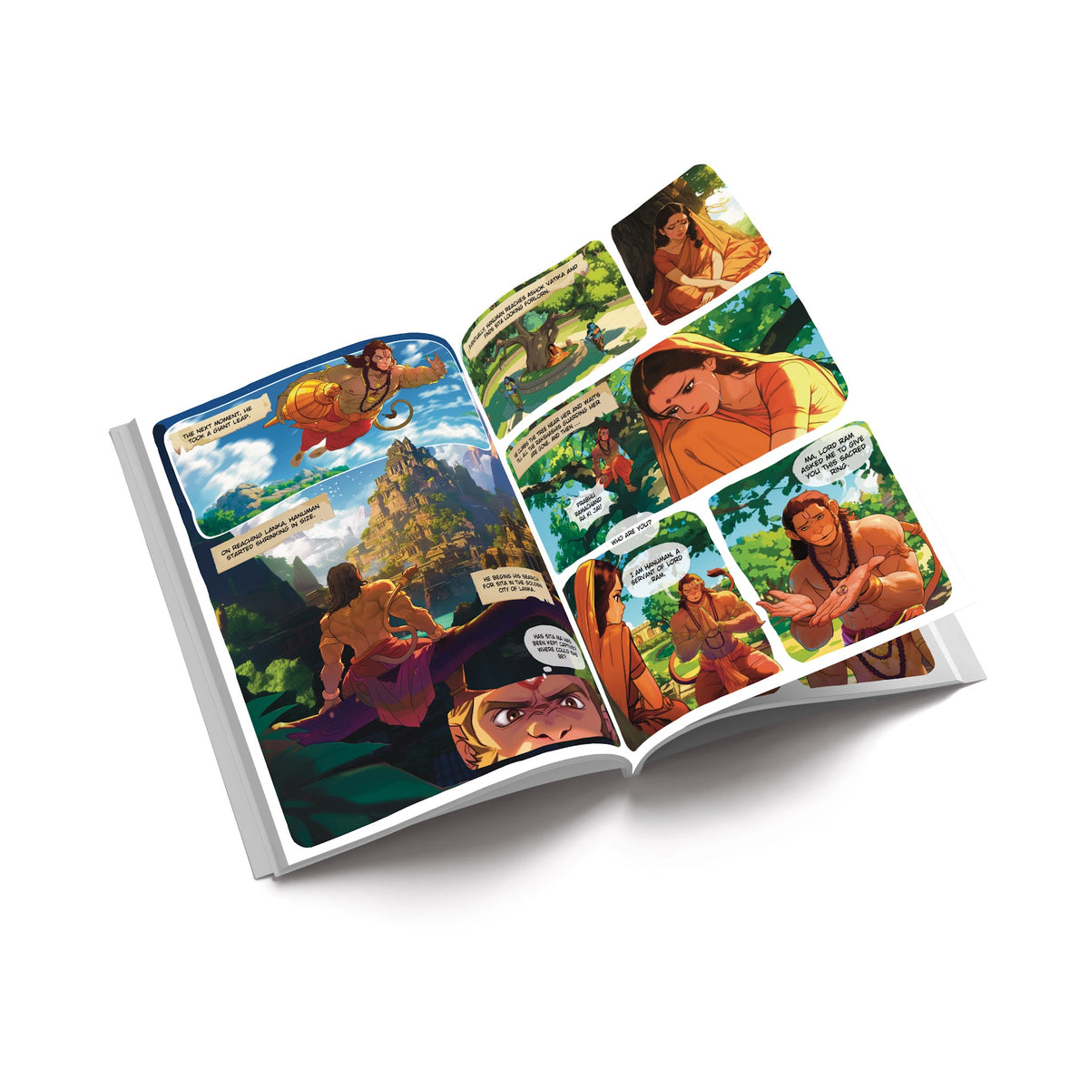 The Story of Hanuman comic book – comic panels