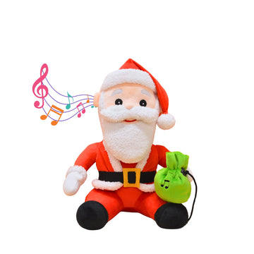 Carol Singing Santa (Medium-32 cm)