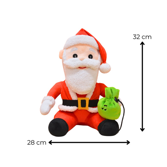 Carol Singing Santa (Medium-32 cm)