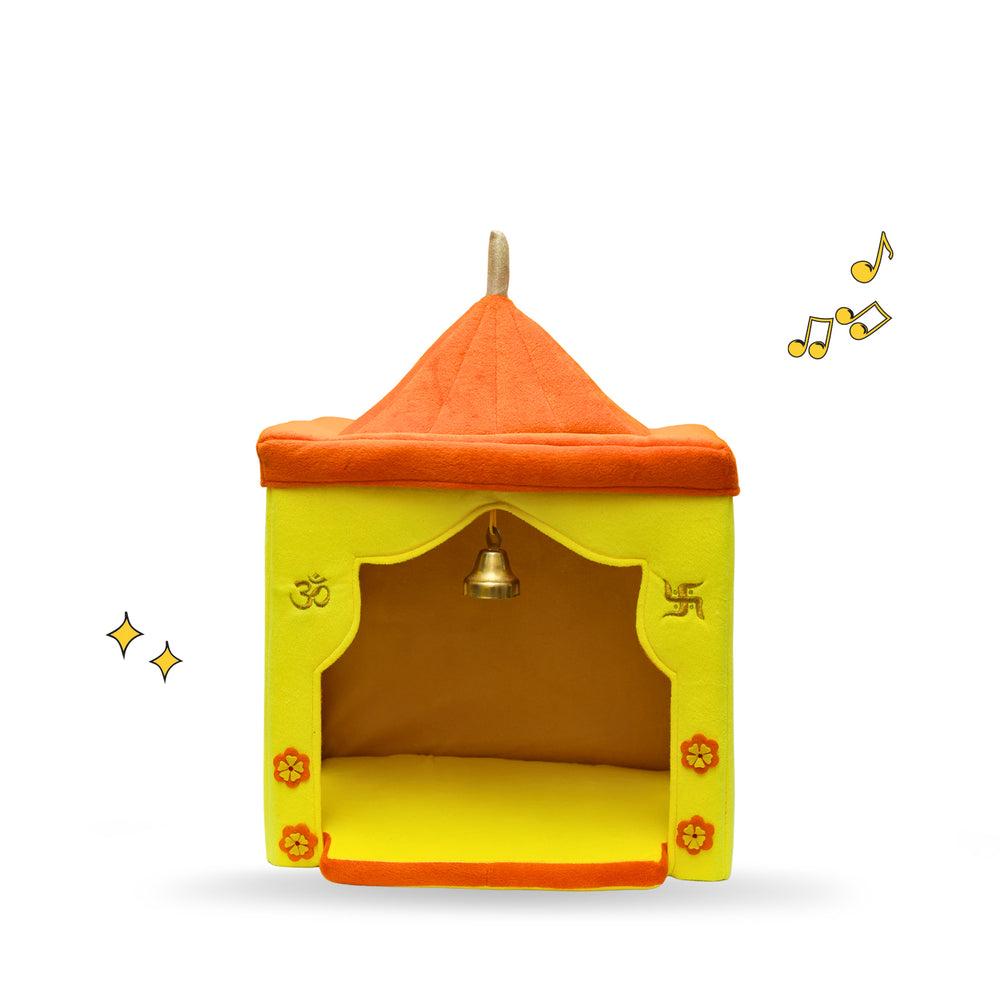 Plush Mandir for Kids (Foldable & DIY - 53 cms)