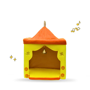 Plush Mandir for Kids (Foldable & DIY - 53 cms)