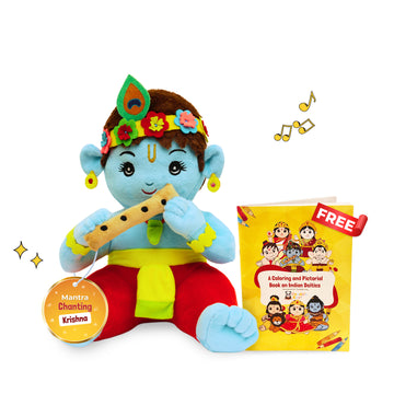 Mantra Chanting Baby Krishna (Medium -28 cm)