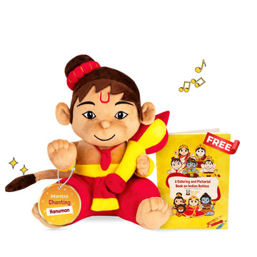 Mantra Chanting Baby Hanuman (Medium-28 cm)