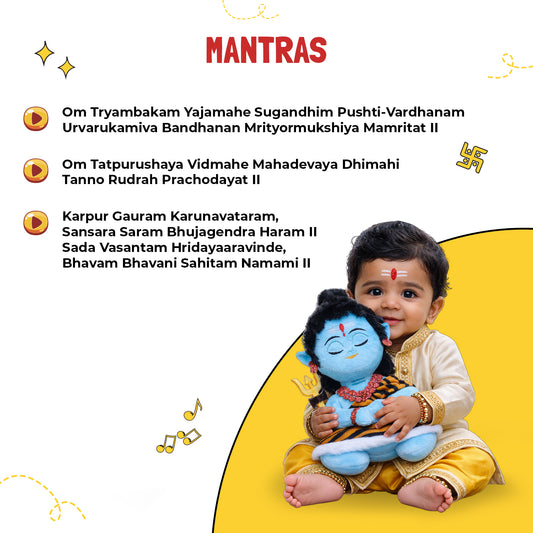 Mantra Chanting Baby Shiva (Small -22 cm)