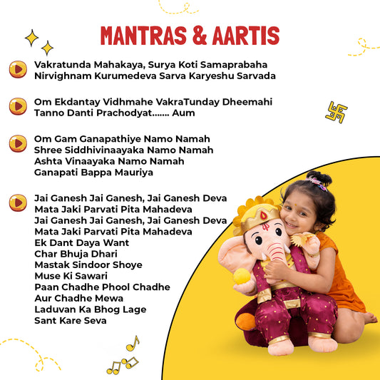 Mantra Chanting Maharaj Ganesh ( 46 cms)