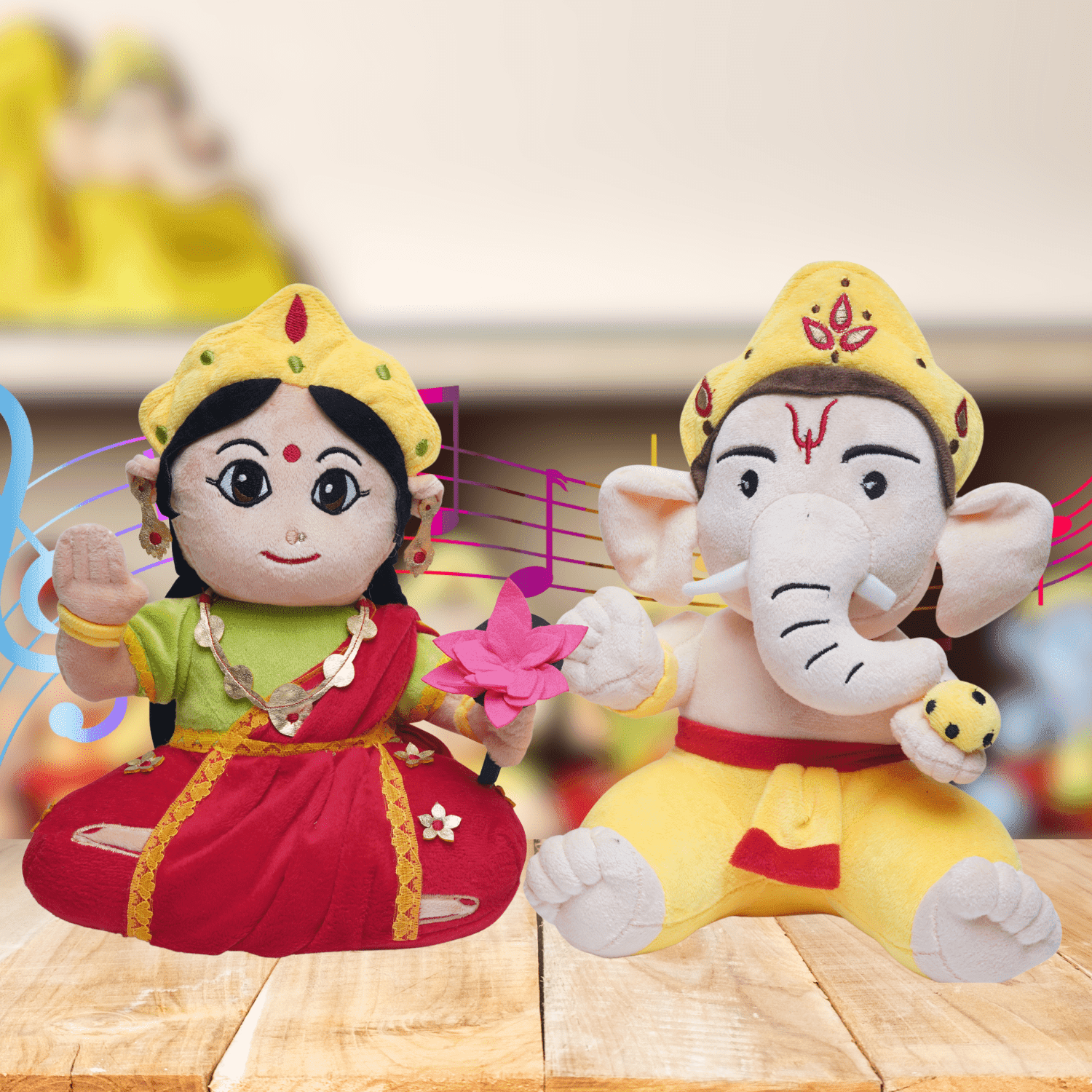 Baby Ganesha and Devi Lakshmi