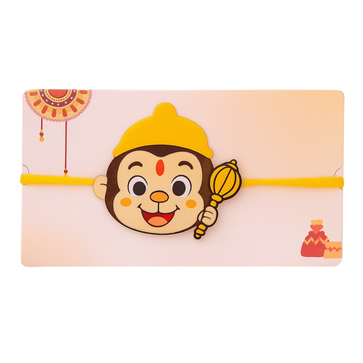 Hanuman Plush Fabric Rakhi