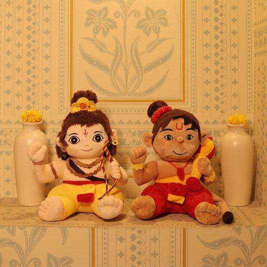 Mantra Chanting Baby Rama & Baby Hanuman Combo