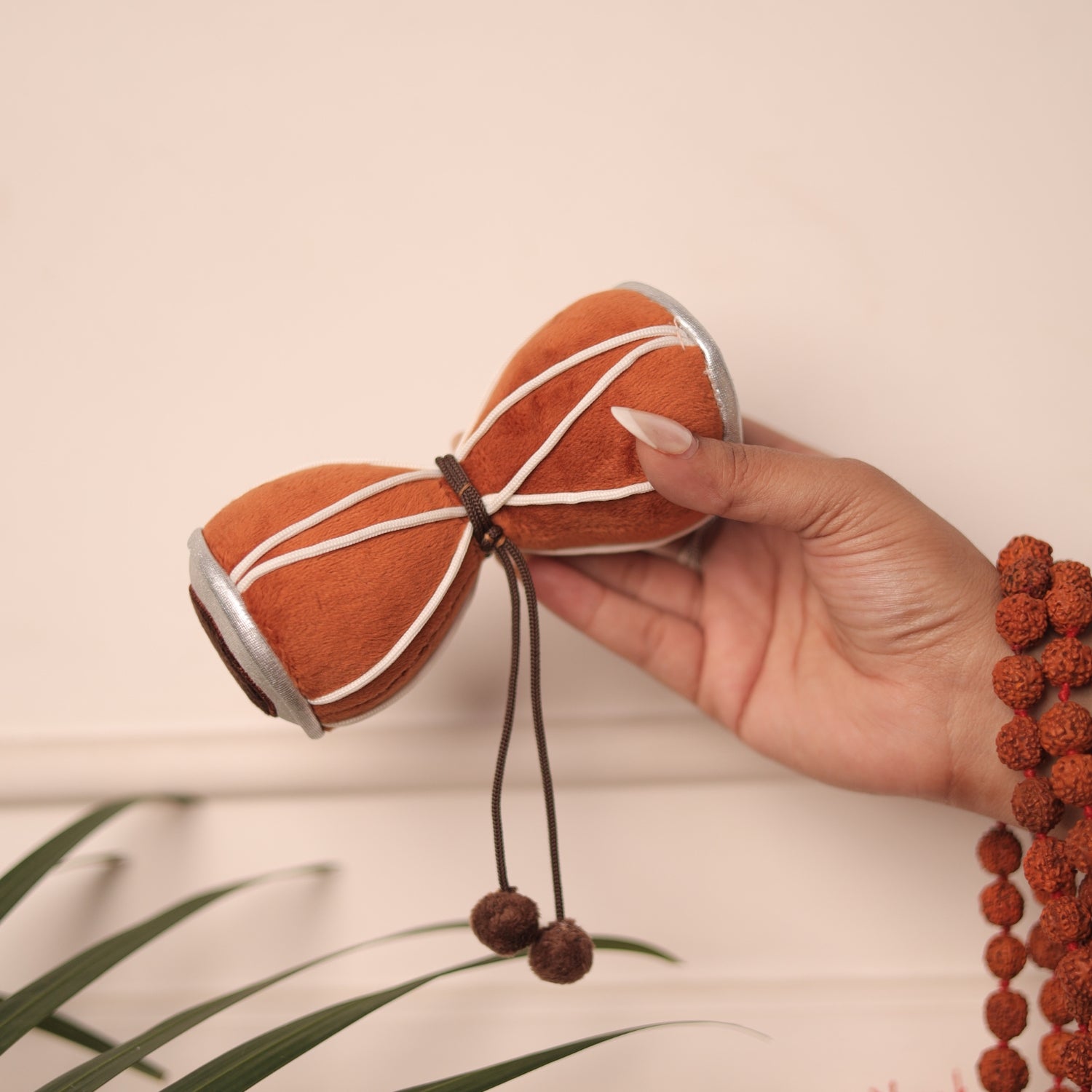 Buy eco-friendly wooden damru rattle baby musical toy