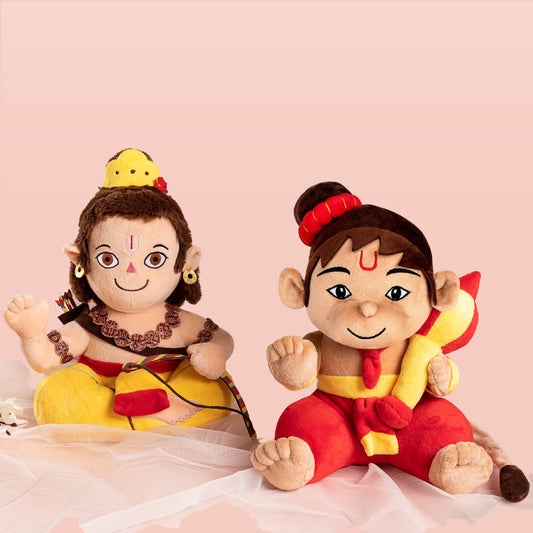 Mantra Chanting Baby Rama & Baby Hanuman Combo