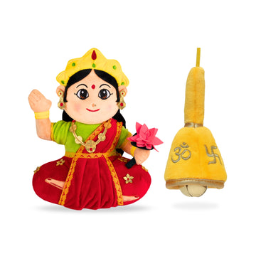 Mantra Chanting Devi Lakshmi & Pooja Aarti Bell Combo