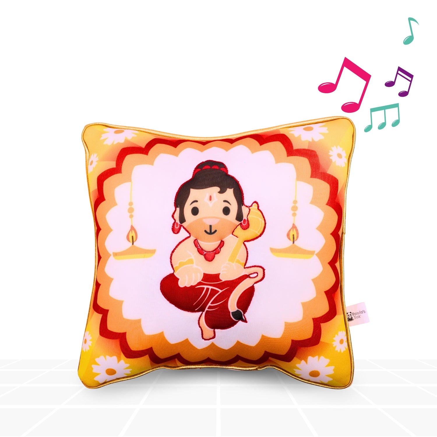 Hanuman Mantra Chanting Plush Pillow (25 cms)