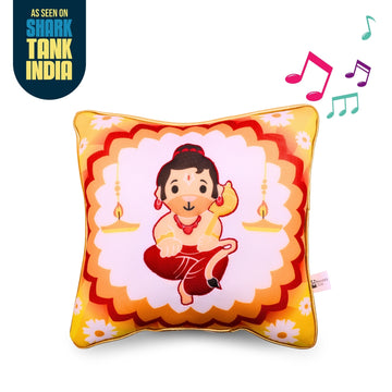 Hanuman Mantra Chanting Plush Pillow (25 cms)