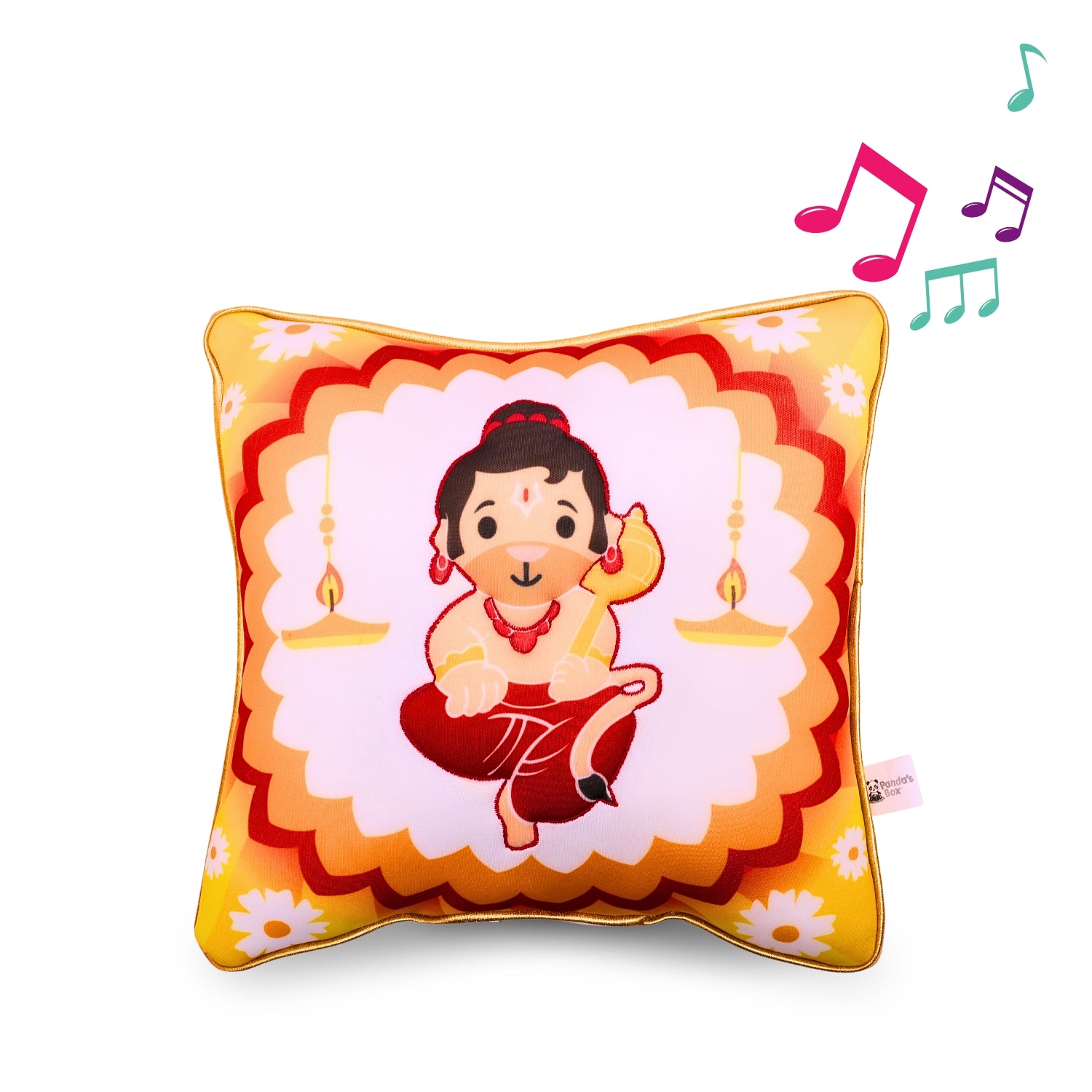 Hanuman Mantra Chanting Plush Pillow (25 cms)