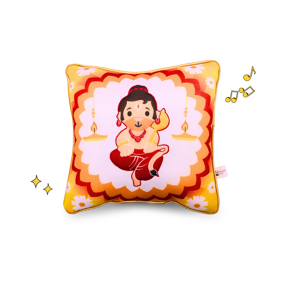 Hanuman Mantra Chanting Plush Pillow (25 cms)