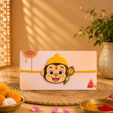 Hanuman Plush Fabric Rakhi