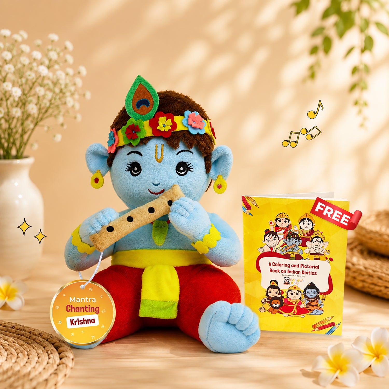 Baby Mathra Mantra Chanting Baby Krishna Idol | Panda's Box India