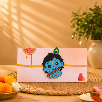 Krishna Plush Fabric Rakhi