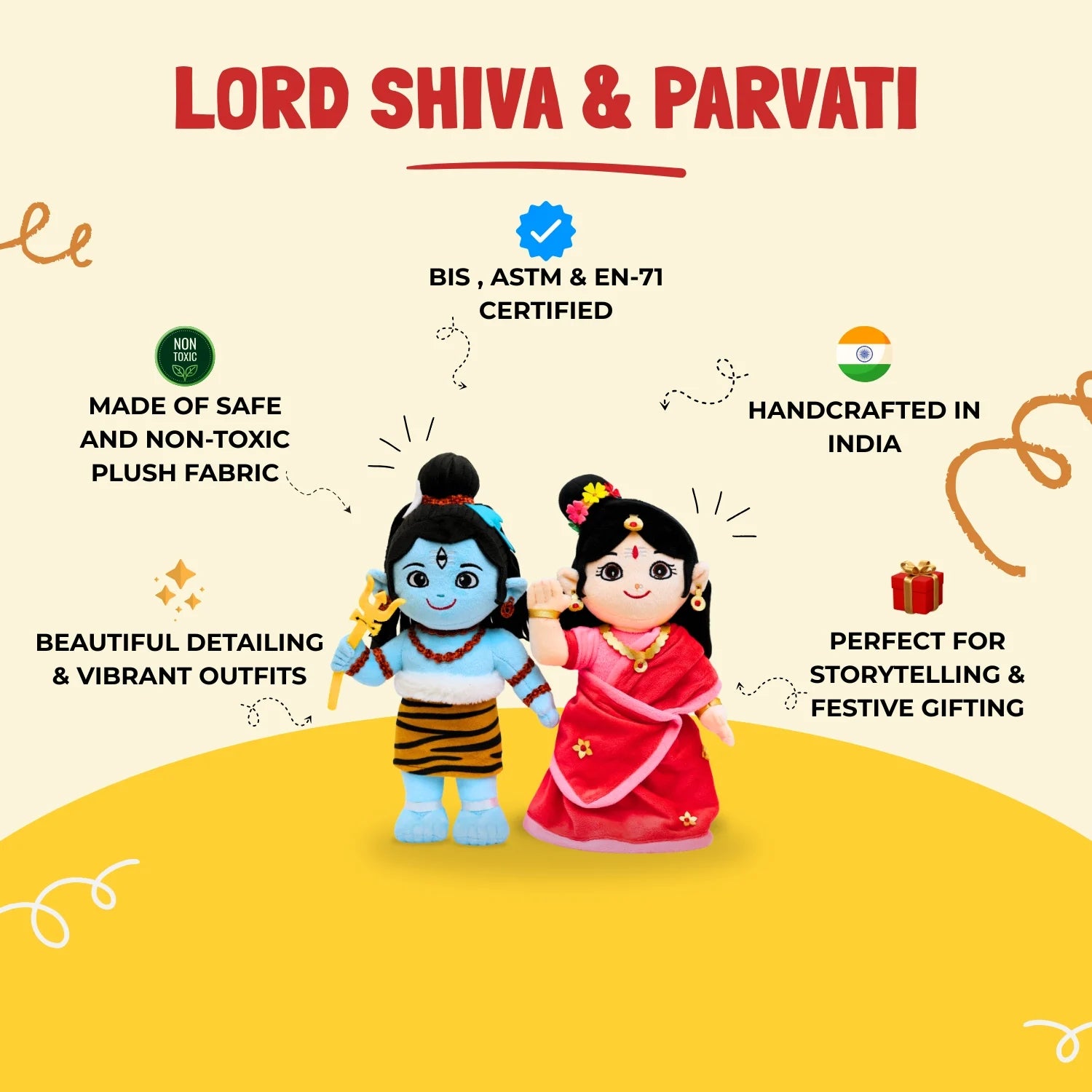 Shiva Parwati Plush toy