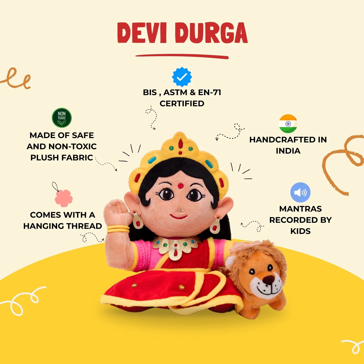 Maa Durga Musical Toy Features