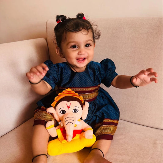 Lord Ganesha With Baby Girl
