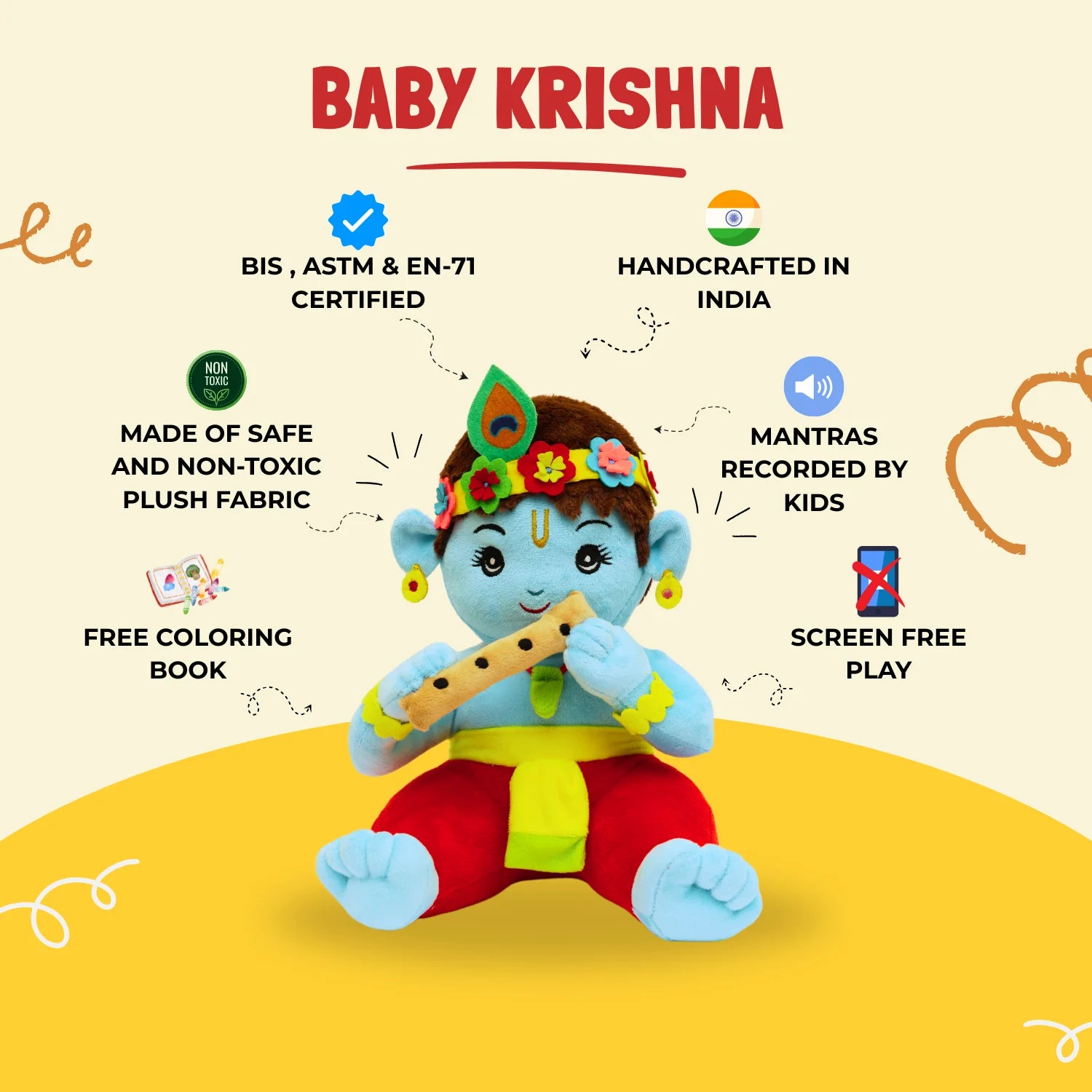 Baby Krishna Inforgraphics