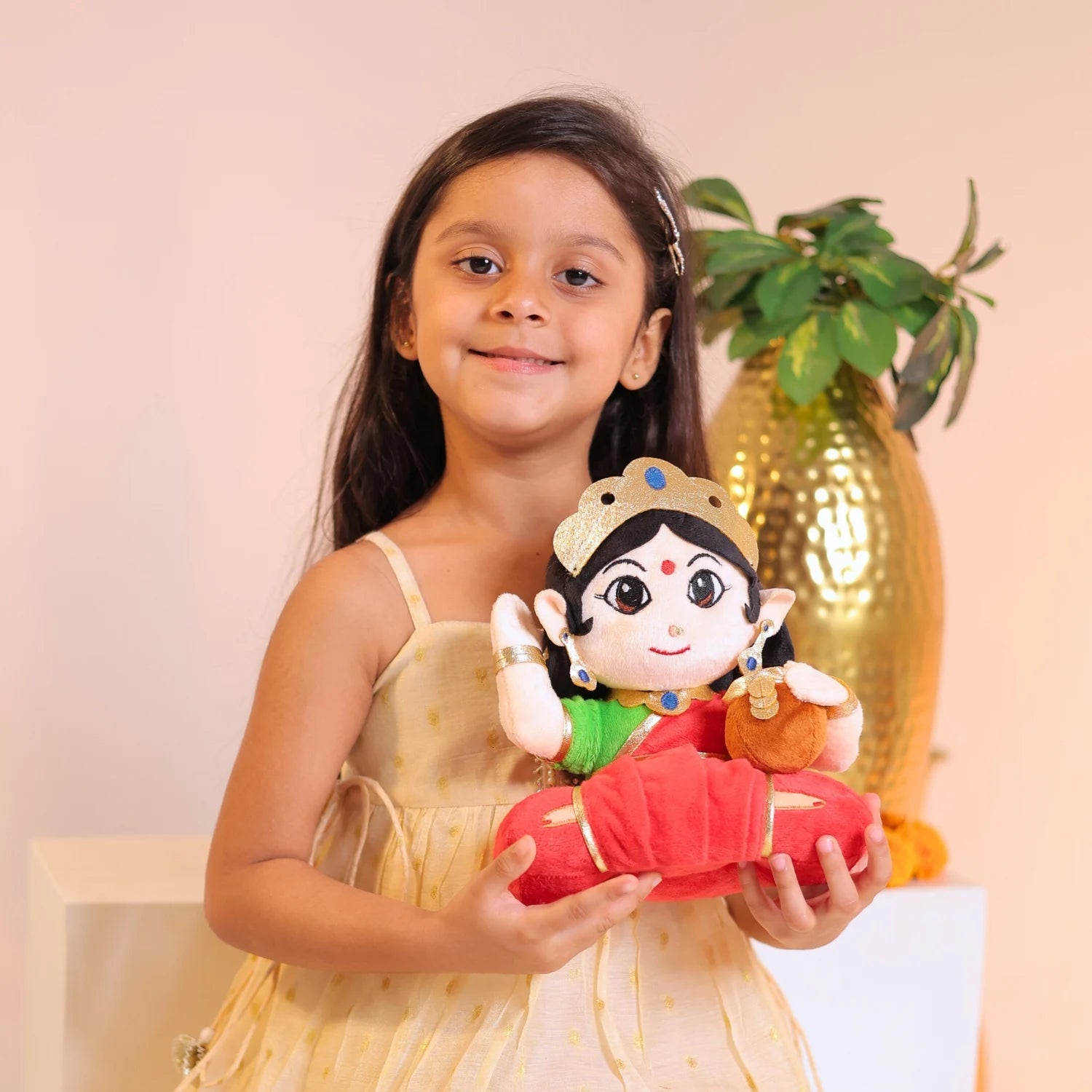 Laxmi Plush Toy with Baby Girl