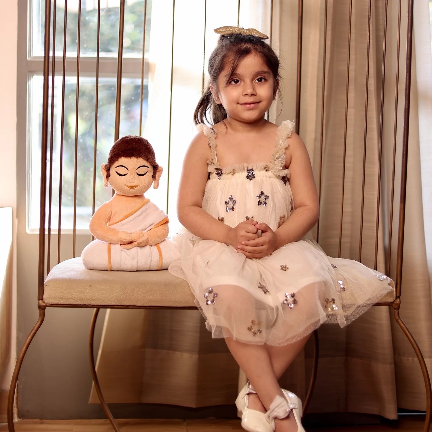 Jain Swami With Baby Girl