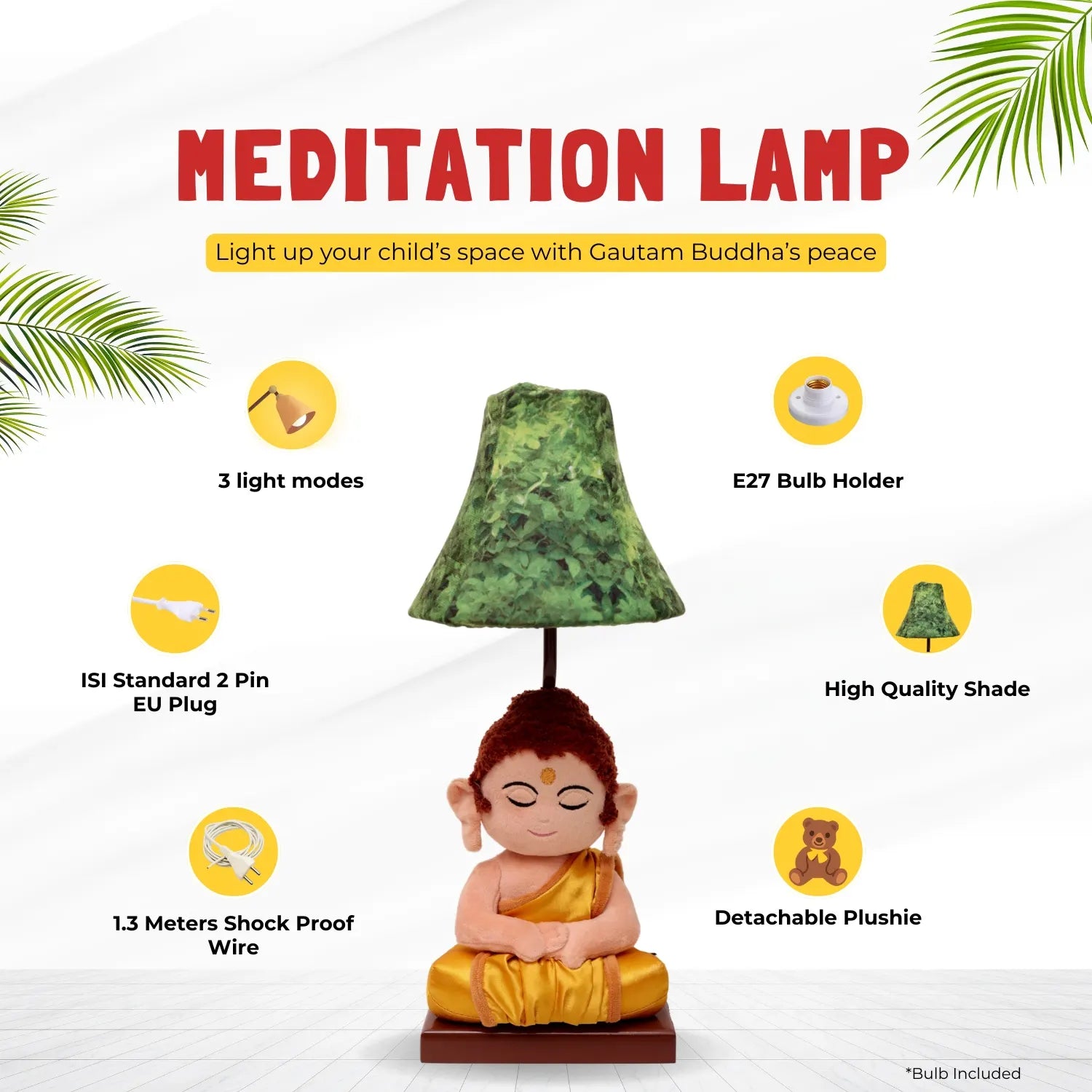 Meditation lamp with features