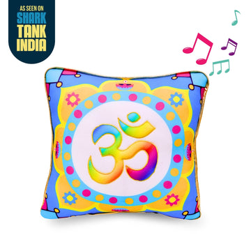 Universal Mantra Chanting Plush Pillow (25 cms)