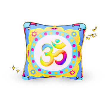 Universal Mantra Chanting Plush Pillow (25 cms)