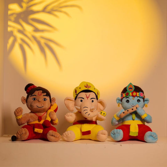 Mantra Chanting Baby Krishna, Baby Ganesha & Baby Hanuman (Pack of 3)