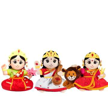 Mantra Chanting Devi Lakshmi , Devi Saraswati and Devi Durga (Pack Of 3)