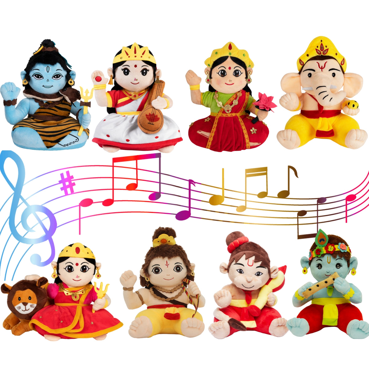 Baby Ramasore Buy Mantra Chanting Baby Toy Pack of 8 | Baby Soft Toy at Best Price