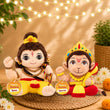 Mantra Chanting Baby Rama (Medium) & Baby Hanuman (Small) Combo