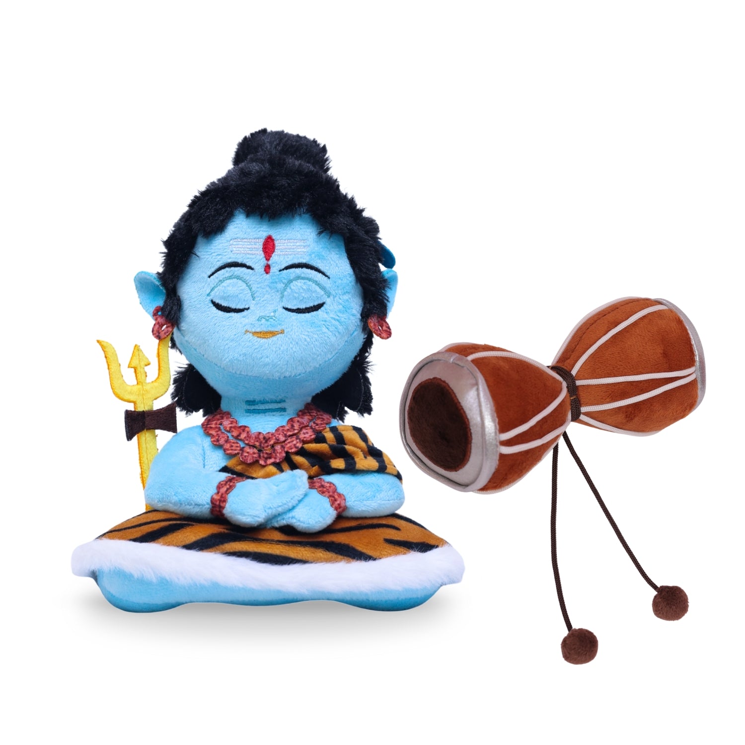 Mantra Chanting Baby Shiva (Small) and Damru Rattle Combo