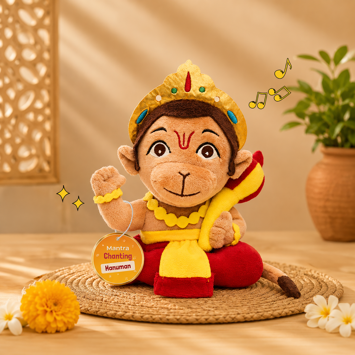 Default Mantra Chanting Baby Hanuman (22 cm)