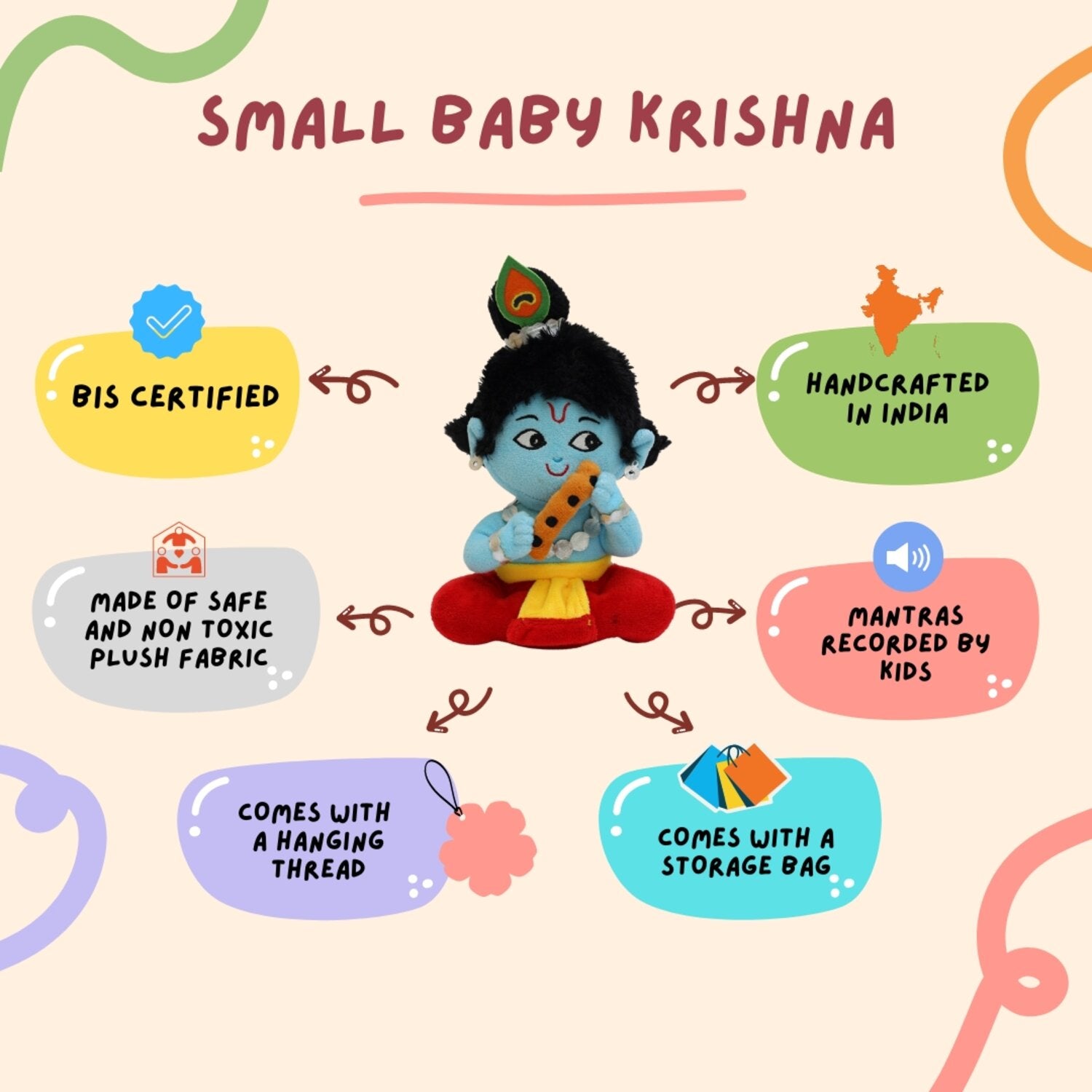 Small baby krishna listing