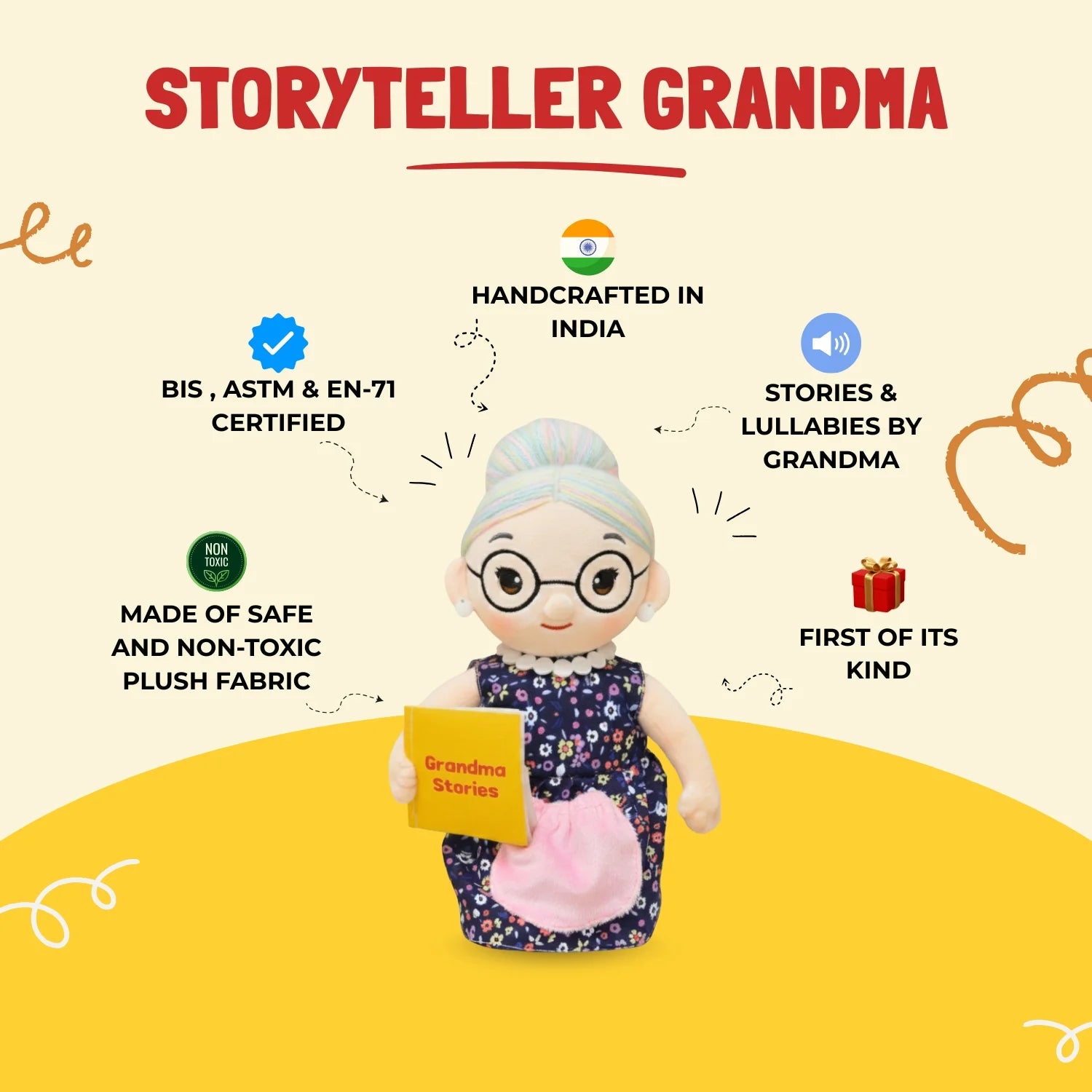 Grandma Musical toy Features