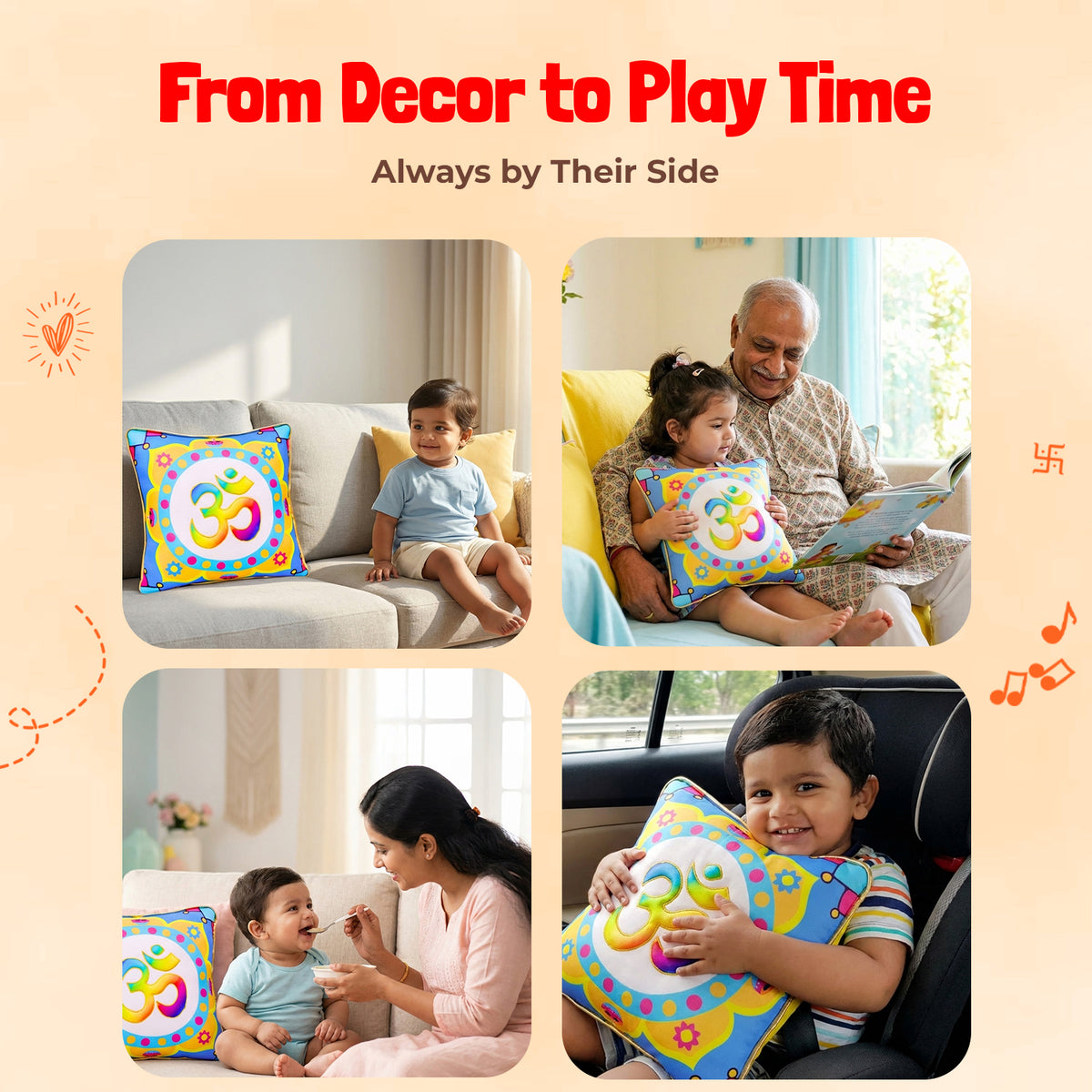 Universal Mantra Chanting Plush Pillow - image 6