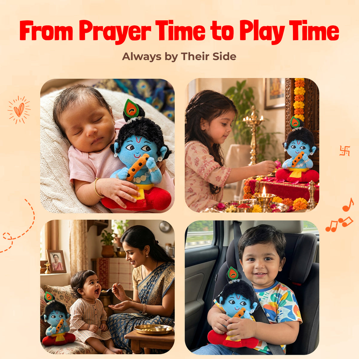 Mantra Chanting Baby Krishna (Small) - image 6