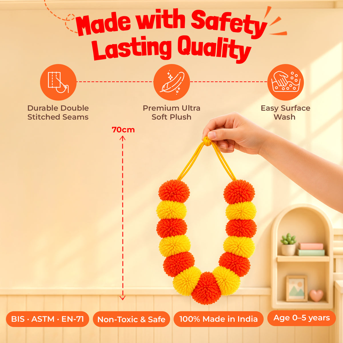 Marigold Plush Mala